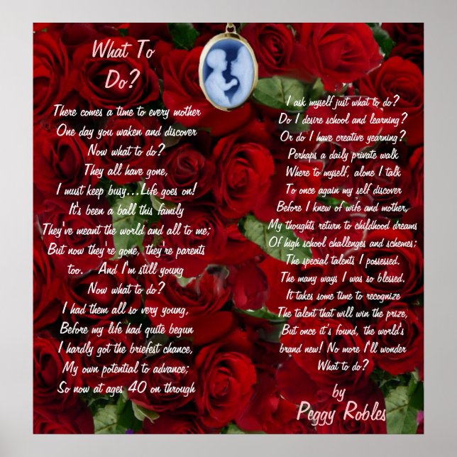 What To Do? Poster for Mother's Day (Front)