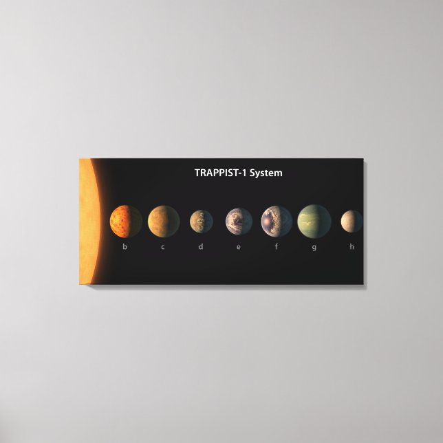 What Trappist-1's Seven Planets Might Look Like. Canvas Print (Front)