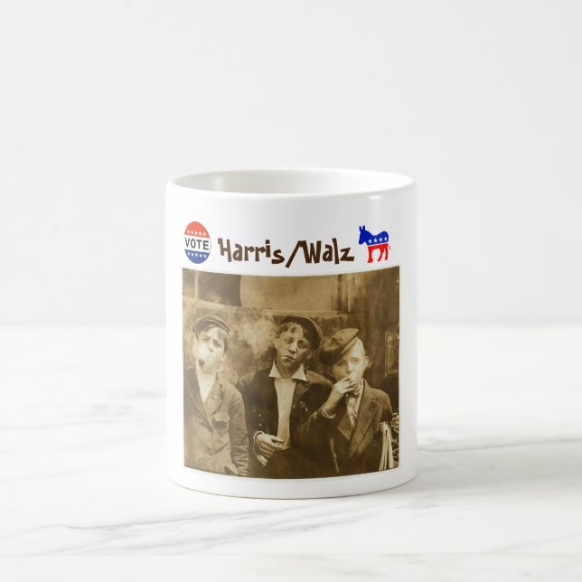 What? Vote Harris/Walz Coffee Mug (Center)
