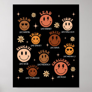 What We Learn From Black History Black Leader June Poster