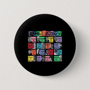 What We Learn From Black History Sticker 6 Cm Round Badge