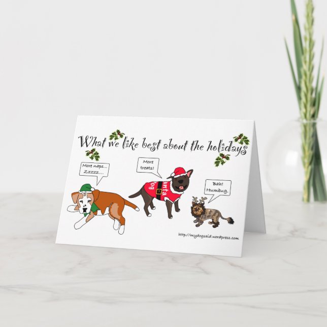 What we Like Best About The Holidays Holiday Card (Front)