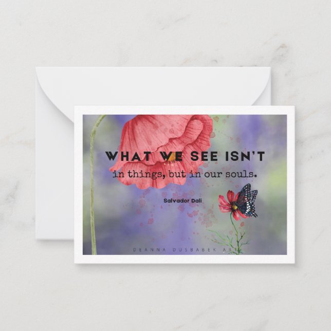 What We See Art Card (Front)