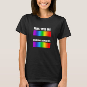 What we see  What other animals see   Spectrum Mem T-Shirt