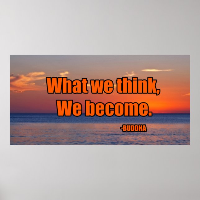 What we think we become poster (Front)