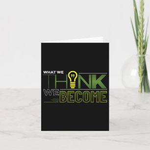 What We Think We Become Sticker  Card