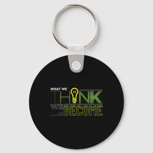 What We Think We Become Sticker Key Ring