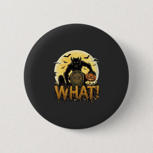 What Werewolf Pumpkin Tombstone Full Moon 6 Cm Round Badge