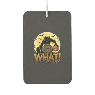 What Werewolf Pumpkin Tombstone Full Moon Car Air Freshener