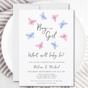 What Will Baby Be Gender Reveal Invitation