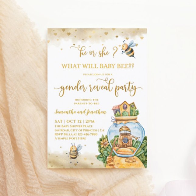 What Will Baby Be Illustration Gender Reveal Party Invitation (Creator Uploaded)