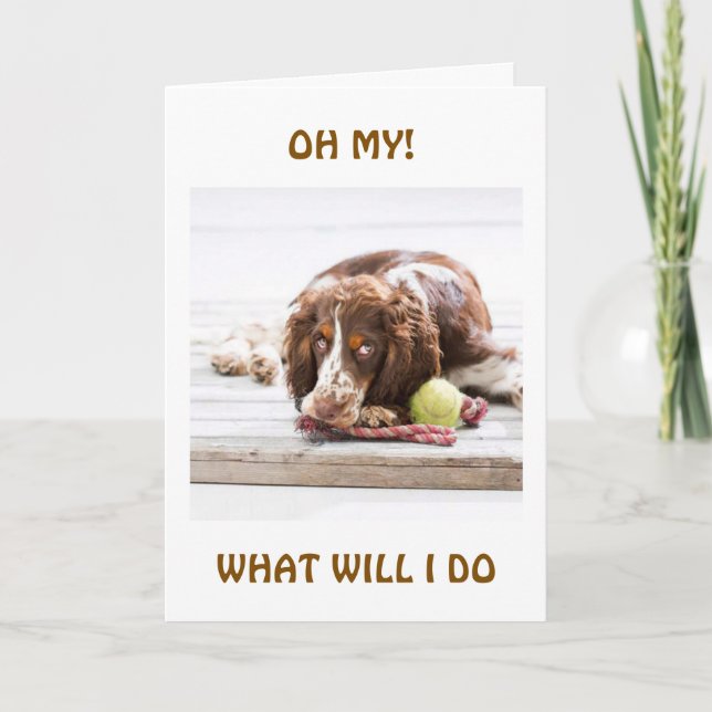 WHAT WILL I DO "WITHOUT YOU?" CARD (Front)