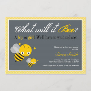 What will it Bee? Baby Shower invitation