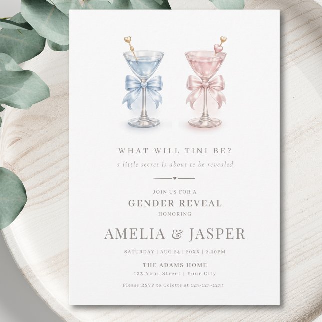 What Will Tini Be Gender Reveal Invitation (Creator Uploaded)