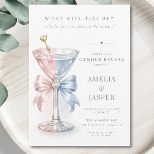 What Will Tini Be Simple Gender Reveal Invitation