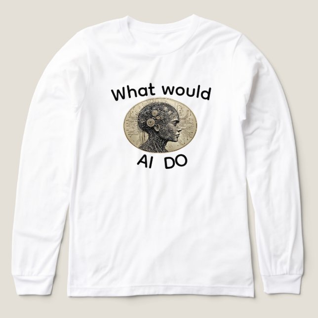 WHAT WOULD AI DO Tri-Blend SHIRT (Design Front)