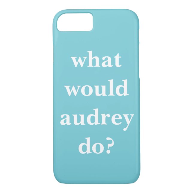 What Would Audrey Do? Case-Mate iPhone Case (Back)