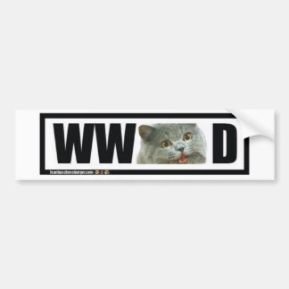 What Would Happy cat Do? Bumper Sticker