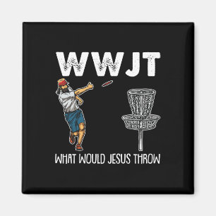 What Would Jesus Throw Christmas Wwjt Disc Golf Ch Magnet