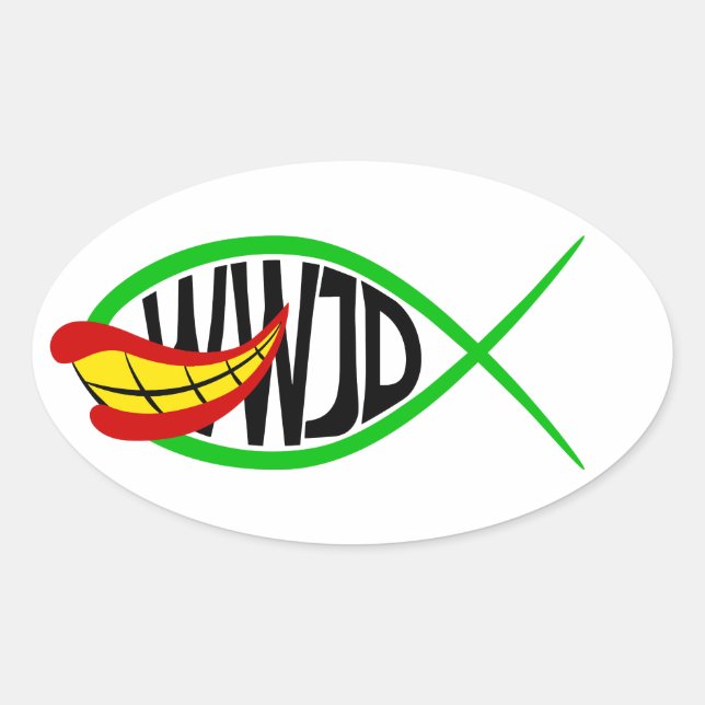 What Would Joker Do? Oval Sticker (Front)