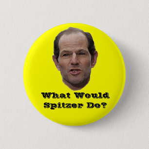 What Would Spitzer Do? 6 Cm Round Badge