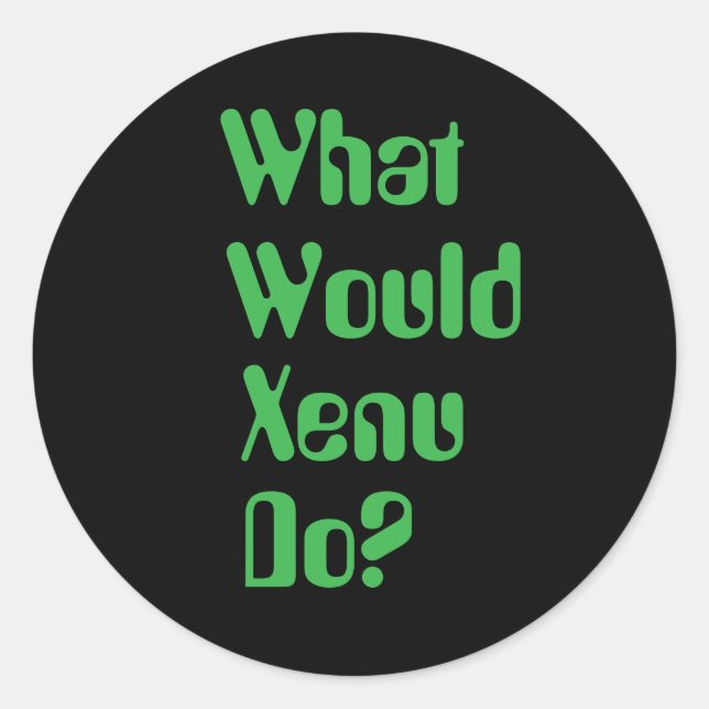 What Would Xenu Do? WWXD Classic Round Sticker (Front)