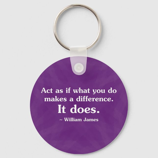 What you do can make a difference 2 key ring (Front)