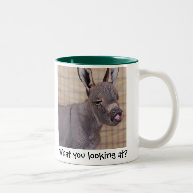 What you looking at? Two-Tone coffee mug (Right)