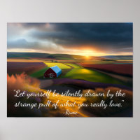 What You Love Rumi Quote Pastoral Scene