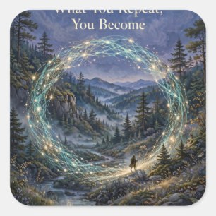 "What You Repeat, You Become" Habit Sticker