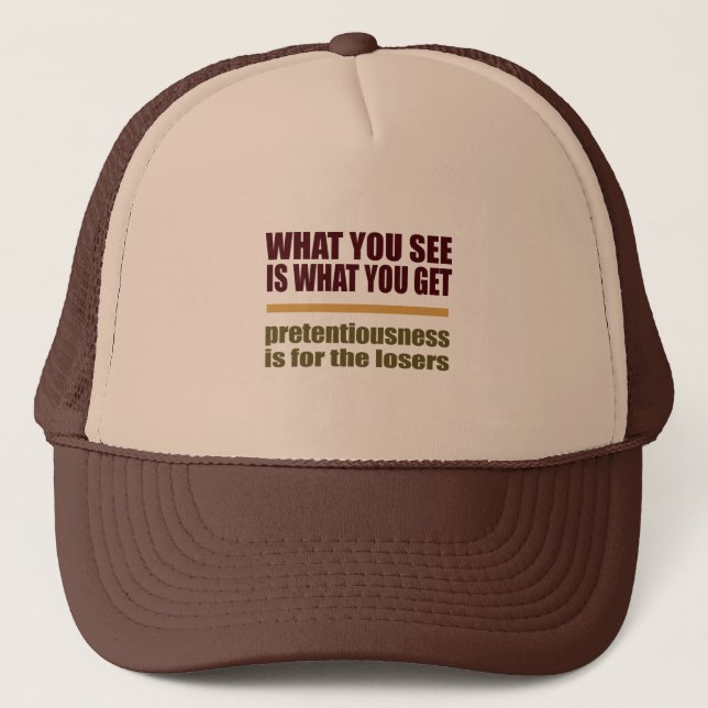 What You See Is What You Get hat (Front)