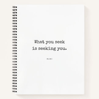 What You Seek - Rumi Quote Journal