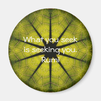 What you seek Rumi Wisdom Attraction Quotation Magnet