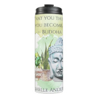 What You Think Watercolor Travel Mug