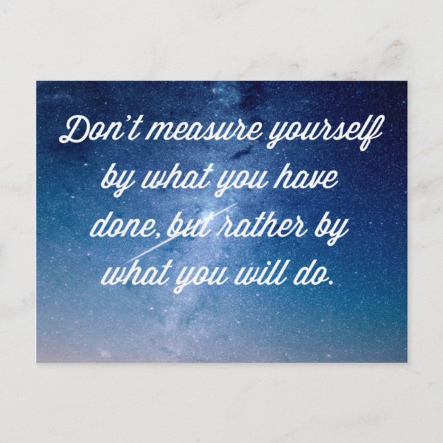 What You Will Do Quote Postcard (Front)