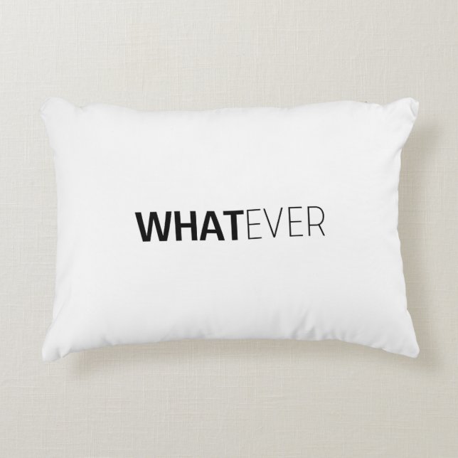 'WHATEVER' DECORATIVE CUSHION (Front)