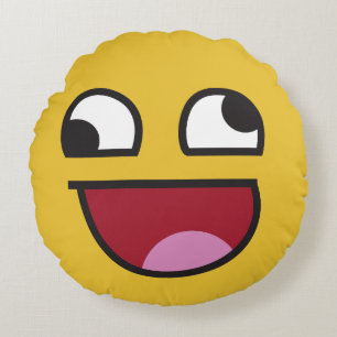 whatever. emoji round cushion