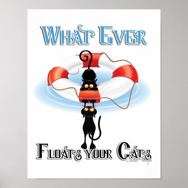 WhatEver Floats your Cats Poster (Front)