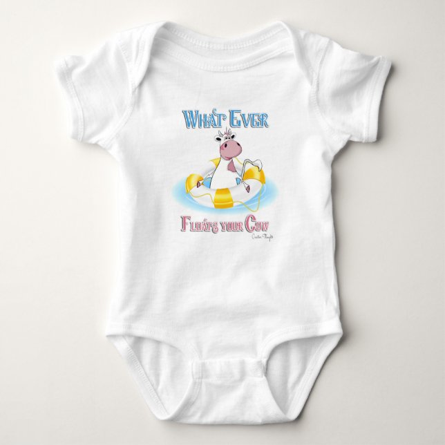 Whatever Floats Your Cow 2 Baby Bodysuit (Front)