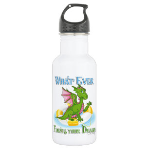 Whatever Floats Your Dragon Cute 532 Ml Water Bottle