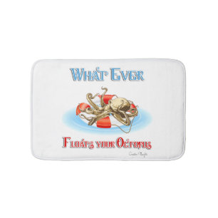 Whatever Floats Your Octopus Bath Mat