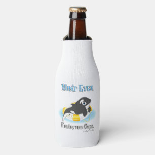 Whatever Floats Your Orca Whale Bottle Cooler