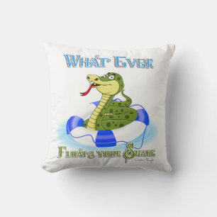 Whatever Floats your Snake Cushion