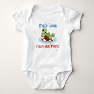 Whatever Floats Your Turtle Baby Bodysuit