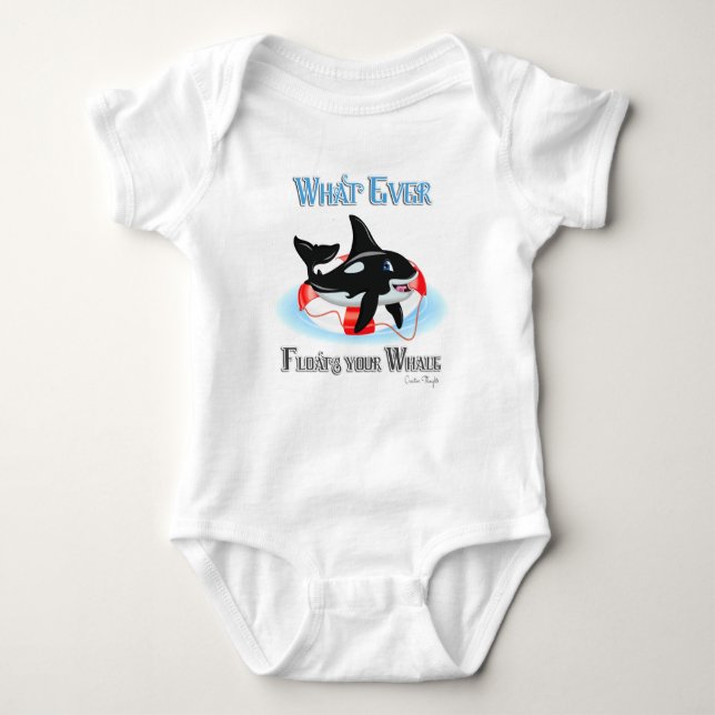 Whatever Floats Your Whale 2 Baby Bodysuit (Front)
