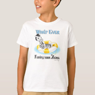 Whatever Floats Your Zebra 4 T-Shirt