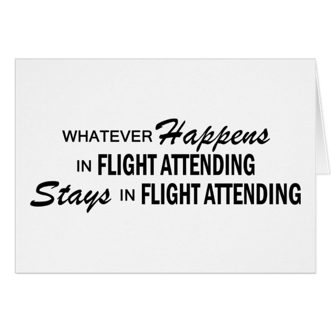 Whatever Happens - Flight Attending (Front Horizontal)
