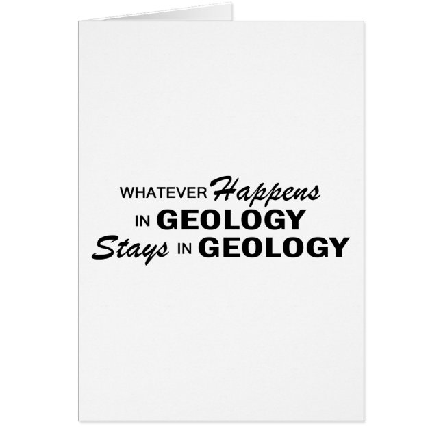 Whatever Happens - Geology (Front)