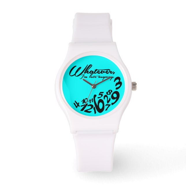 whatever, I'm late anyway - mint green Watch (Front)