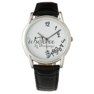 Whatever, I'm late anyways - Classy black & white Watch